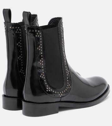 Verzierte Chelsea Boots Skye aus Leder | Aquazzura