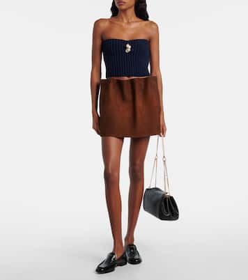 Verziertes Cropped-Top aus Wolle und Kaschmir | Prada