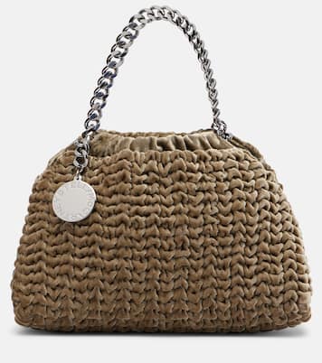 Falabella Small velvet tote bag | Stella McCartney