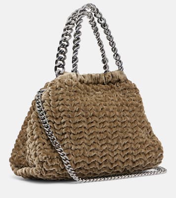 Falabella Small velvet tote bag | Stella McCartney