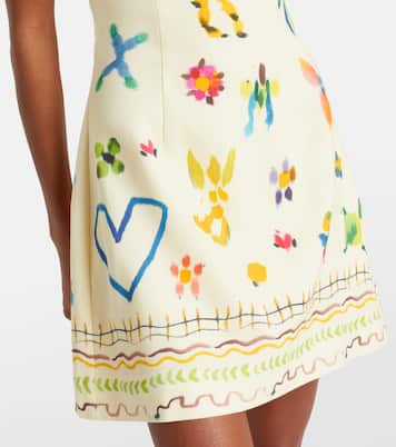 Vestido corto Sidi en mezcla de lino | Alémais