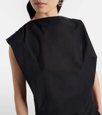 Drap cotton-blend poplin midi dress | Jacquemus