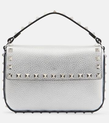 Borsa Rockstud Small in pelle metallizzata | Valentino Garavani