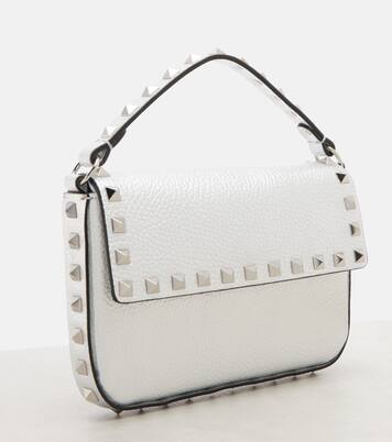 Borsa Rockstud Small in pelle metallizzata | Valentino Garavani
