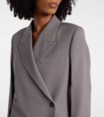 Double-breasted wool gabardine blazer | Jil Sander