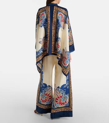 Printed silk palazzo pants | La DoubleJ