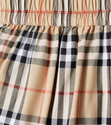 Burberry Check cotton shorts | Burberry Kids