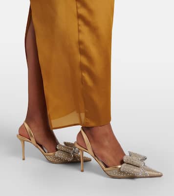 Le Cadeau 85 mesh slingback pumps | Mach & Mach