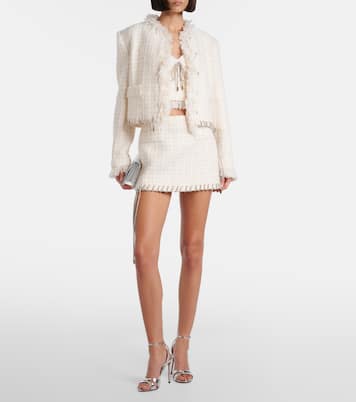 Embellished tweed miniskirt | Area