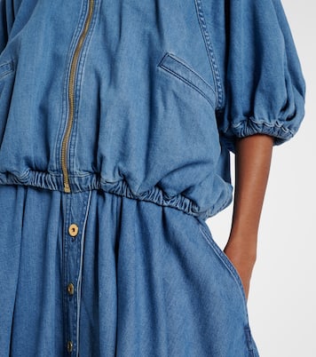 Tie-neck denim jacket | Patou