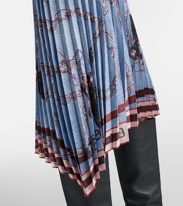 Pleated printed midi skirt | Acne Studios