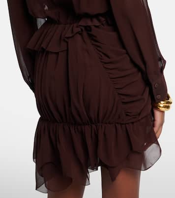 Ruffled asymmetric minidress | Jacques Wei