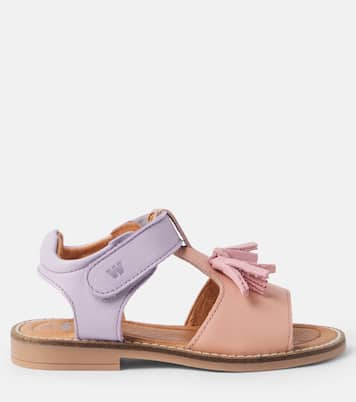 Pil leather sandals | Wheat