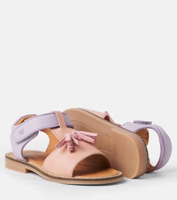 Pil leather sandals | Wheat