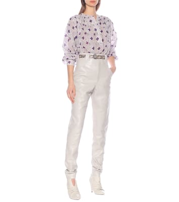 Xenia high-rise leather pants | Isabel Marant