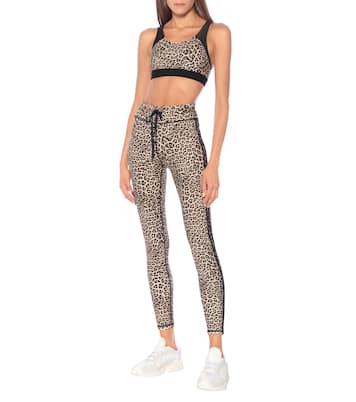Brassière de sport à motif léopard | The Upside