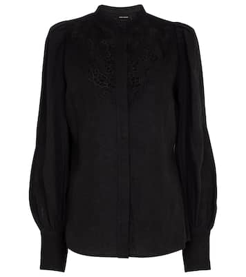 Chemise Etima brodée en lin | Isabel Marant