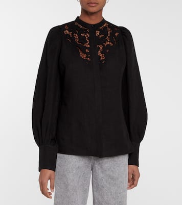 Chemise Etima brodée en lin | Isabel Marant