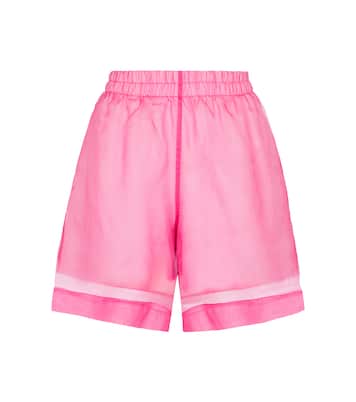 Shorts in organza di seta e cotone | Dries Van Noten