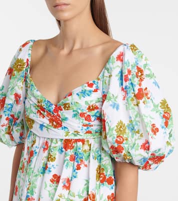 Brie floral cotton-blend top | Caroline Constas