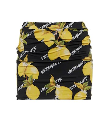 Bedruckter Minirock aus Jersey | Vetements