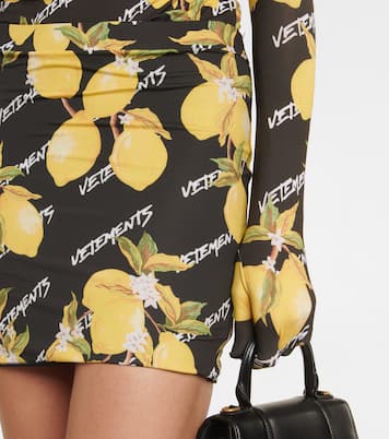 Bedruckter Minirock aus Jersey | Vetements