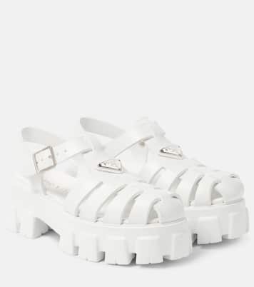 Sandali Monolith in gomma con platform | Prada