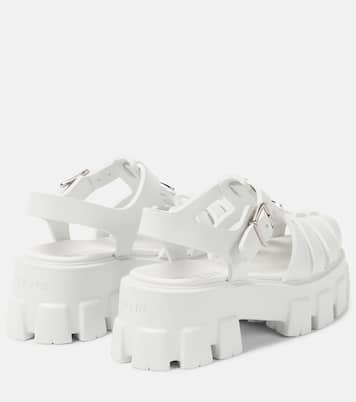 Sandali Monolith in gomma con platform | Prada