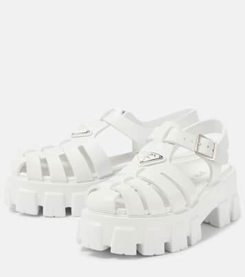 Sandali Monolith in gomma con platform | Prada