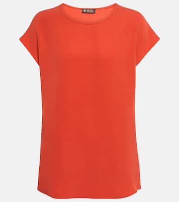 Jenette silk crêpe de chine top | Loro Piana