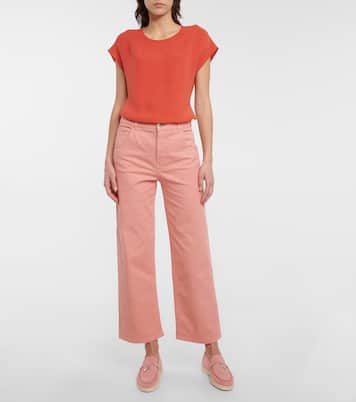 Jenette silk crêpe de chine top | Loro Piana