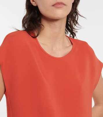 Jenette silk crêpe de chine top | Loro Piana