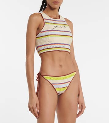 Slip bikini in crochet a righe | Ganni