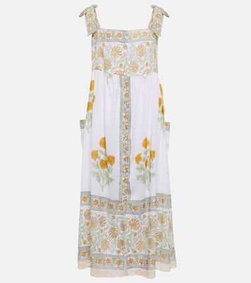 Floral cotton midi dress | Juliet Dunn