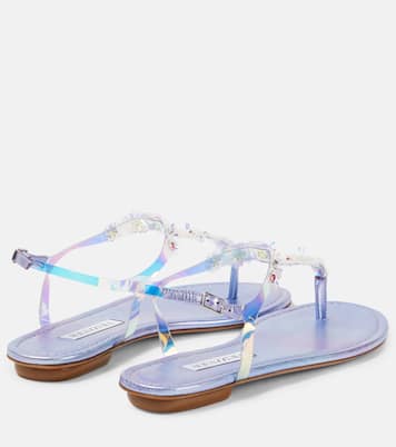 Meteorite embellished PVC sandals | Aquazzura