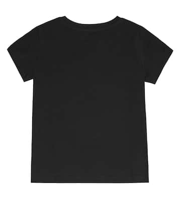 T-shirt in misto cotone con logo | Moschino Kids