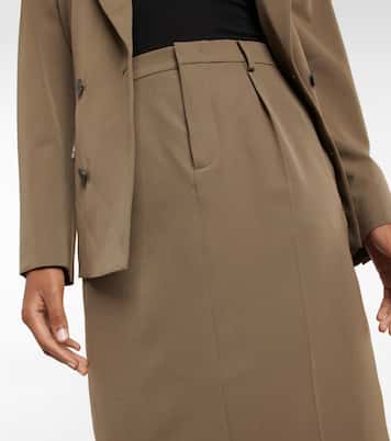 Low-rise wool-blend pencil skirt | Jean Paul Gaultier