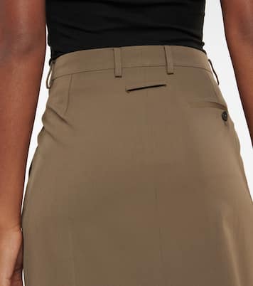 Low-rise wool-blend pencil skirt | Jean Paul Gaultier