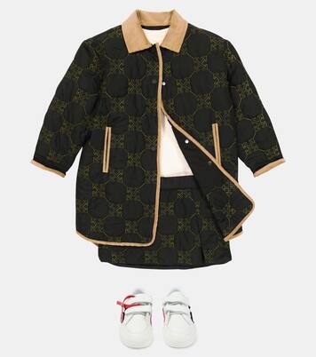 Giacca imbottita e trapuntata con logo | Off-White Kids