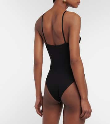 Mesh-paneled bodysuit | David Koma