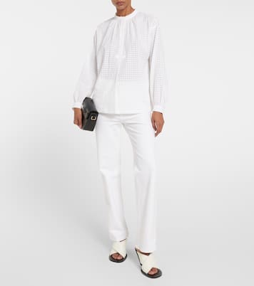 Flora checked cotton blouse | A.P.C.