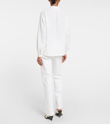 Flora checked cotton blouse | A.P.C.