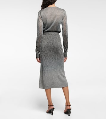 Falda midi metalizada | Joseph
