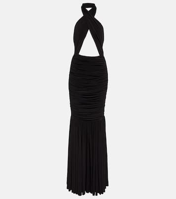 Fishtail halterneck gown | Norma Kamali