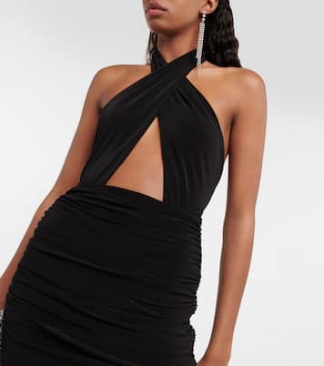 Fishtail halterneck gown | Norma Kamali