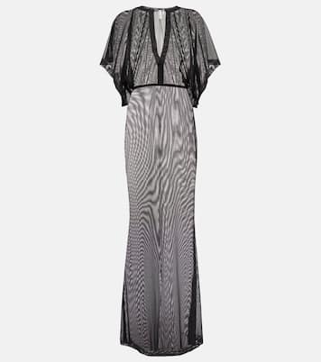 Obie semi-sheer maxi dress | Norma Kamali