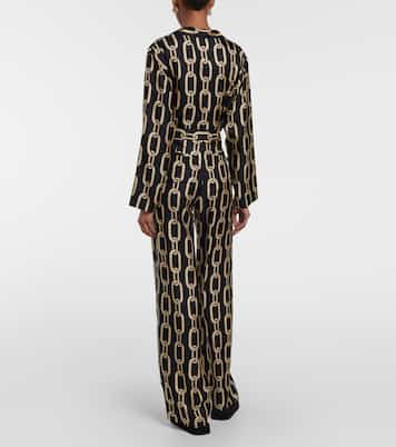Pantalones rectos Germaine de seda | Nili Lotan
