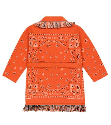 Bandana jacquard cardigan | Alanui Kids