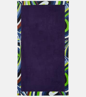 Printed cotton beach towel | Pucci