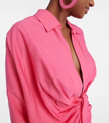 La Robe Bahia tie-detail minidress | Jacquemus
